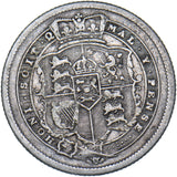 1816 Shilling - George III British Silver Coin - Nice