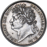 1825 Shilling (Laureate Head) - George IV British Silver Coin - Very Nice