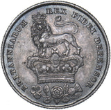 1826 Shilling - George IV British Silver Coin - Very Nice