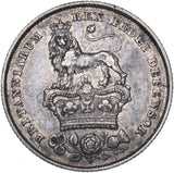 1827 Shilling - George IV British Silver Coin - Nice
