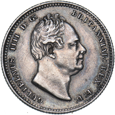 1836 Shilling - William IV British Silver Coin - Very Nice