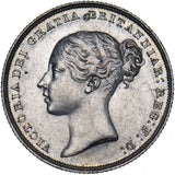 1838 Shilling - Victoria British Silver Coin - Very Nice