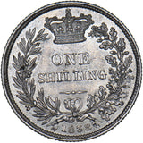 1838 Shilling - Victoria British Silver Coin - Very Nice
