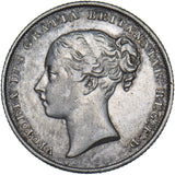 1842 Shilling - Victoria British Silver Coin - Nice