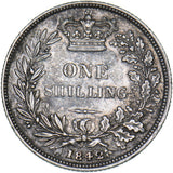 1842 Shilling - Victoria British Silver Coin - Nice