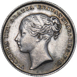 1844 Shilling - Victoria British Silver Coin - Superb