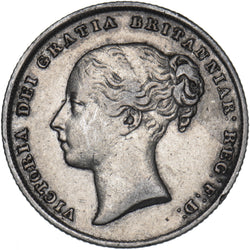 1845 Shilling - Victoria British Silver Coin