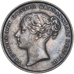 1853 Shilling - Victoria British Silver Coin - Nice