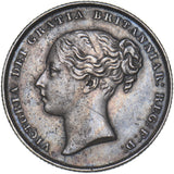 1853 Shilling - Victoria British Silver Coin - Nice