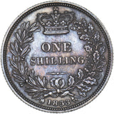1853 Shilling - Victoria British Silver Coin - Nice
