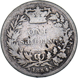 1854 Shilling - Victoria British Silver Coin