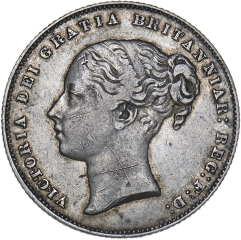 1859 Shilling - Victoria British Silver Coin