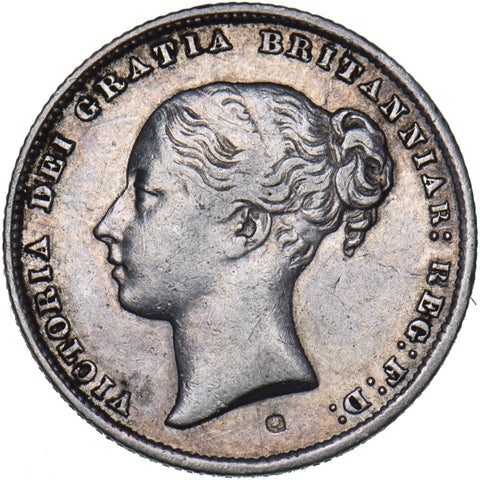 1859 Shilling - Victoria British Silver Coin - Nice