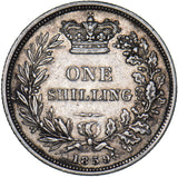 1859 Shilling - Victoria British Silver Coin - Nice
