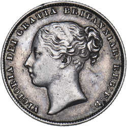 1865 Shilling (Die no. 99) - Victoria British Silver Coin - Nice