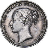 1865 Shilling (Die no. 99) - Victoria British Silver Coin - Nice
