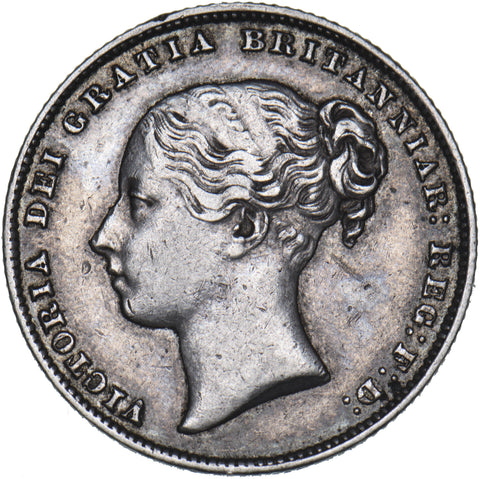 1865 Shilling (Die no. 99) - Victoria British Silver Coin - Nice