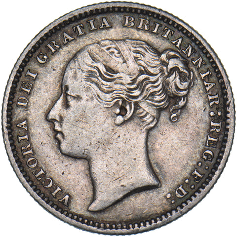 1878 Shilling (Die no. 42) - Victoria British Silver Coin - Nice