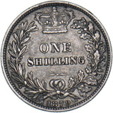 1879 Shilling - Victoria British Silver Coin - Nice