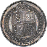 1887 Shilling - Victoria British Silver Coin - Nice