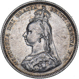 1887 Shilling - Victoria British Silver Coin - Nice