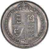 1889 Shilling - Victoria British Silver Coin - Very Nice