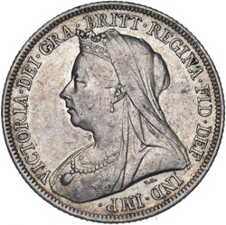 1899 Shilling - Victoria British Silver Coin - Nice