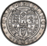 1899 Shilling - Victoria British Silver Coin - Nice