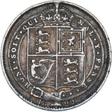 1890 Shilling - Victoria British Silver Coin - Nice