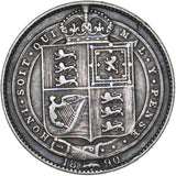 1890 Shilling - Victoria British Silver Coin