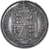 1890 Shilling - Victoria British Silver Coin - Nice