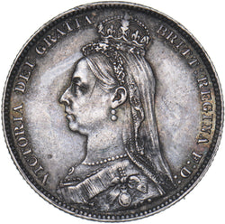 1891 Shilling - Victoria British Silver Coin - Nice