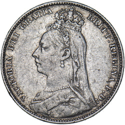 1892 Shilling - Victoria British Silver Coin