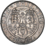 1893 Shilling - Victoria British Silver Coin - Superb