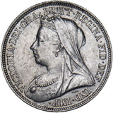 1895 Shilling (Small Rose) - Victoria British Silver Coin - Very Nice