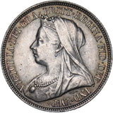 1896 Shilling (Small Rose) - Victoria British Silver Coin - Very Nice