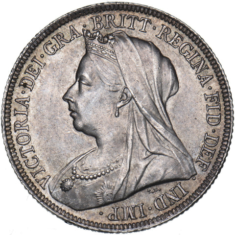 1897 Shilling - Victoria British Silver Coin - Superb