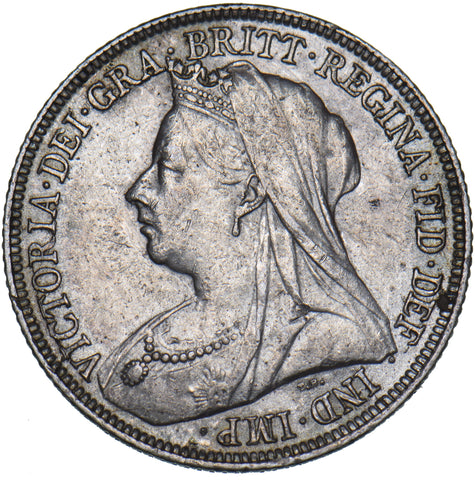 1897 Shilling - Victoria British Silver Coin - Very Nice