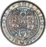 1897 Shilling - Victoria British Silver Coin - Superb