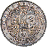 1900 Shilling - Victoria British Silver Coin - Very Nice