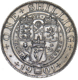 1901 Shilling - Victoria British Silver Coin - Superb