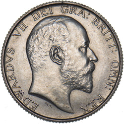 1902 Matt Proof Shilling - Edward VII British Silver Coin - Superb