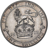 1902 Matt Proof Shilling - Edward VII British Silver Coin - Superb