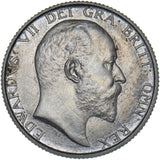 1902 Matt Proof Shilling - Edward VII British Silver Coin - Superb