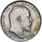 1902 Shilling - Edward VII British Silver Coin - Very Nice