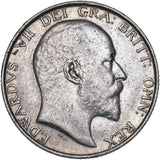 1902 Shilling - Edward VII British Silver Coin - Nice