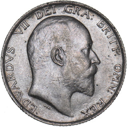1910 Shilling - Edward VII British Silver Coin - Very Nice