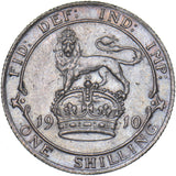 1910 Shilling - Edward VII British Silver Coin - Very Nice
