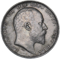 1910 Shilling - Edward VII British Silver Coin - Very Nice