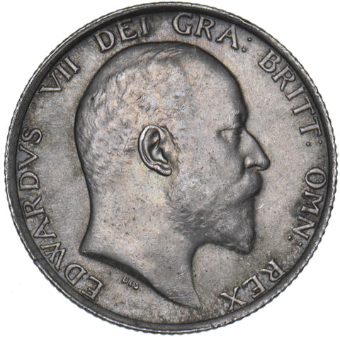 1910 Shilling - Edward VII British Silver Coin - Very Nice